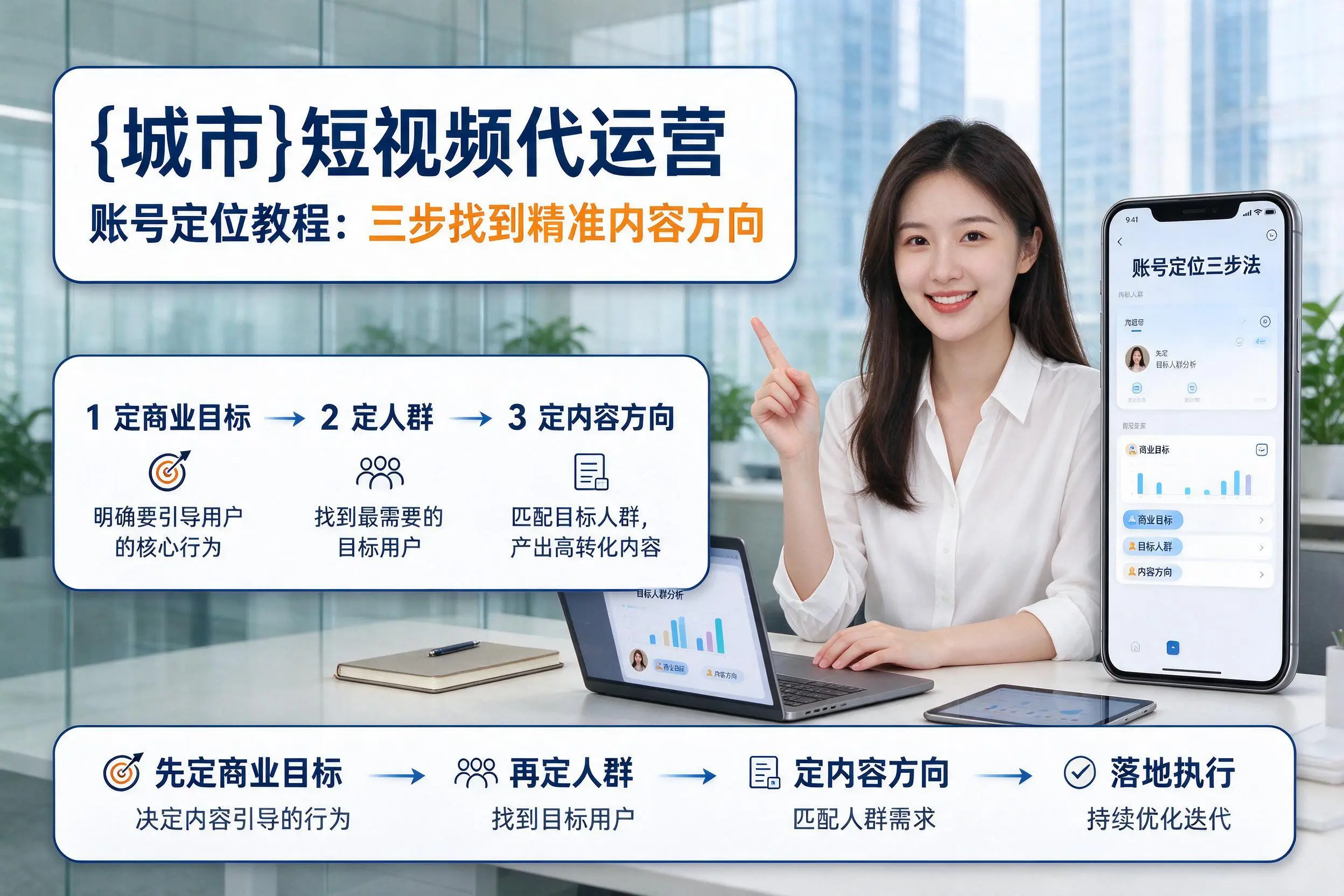 玉林短视频代运营账号定位教程:三步找到精准内容方向