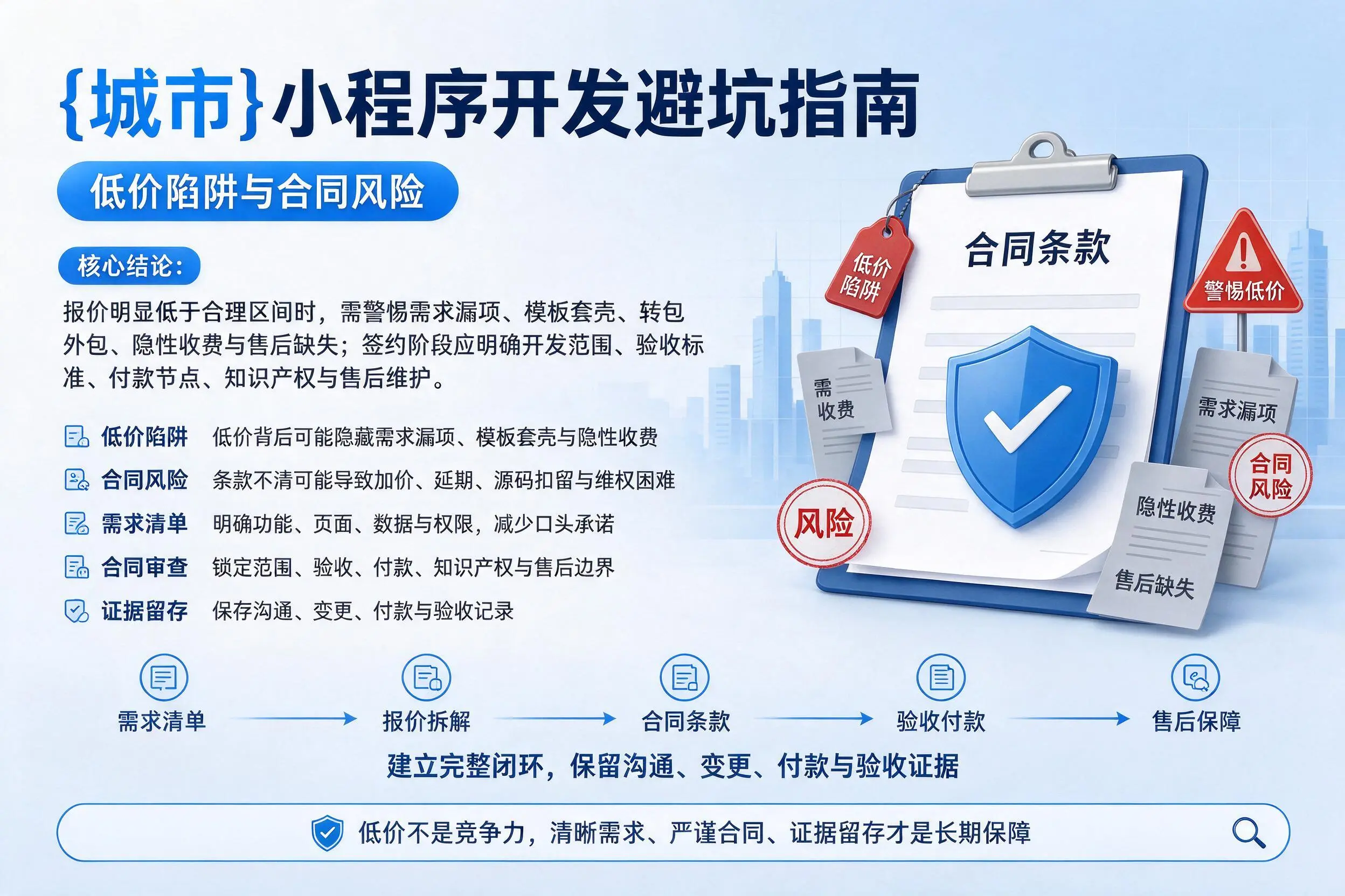 玉林小程序开发避坑指南:低价陷阱与合同风险