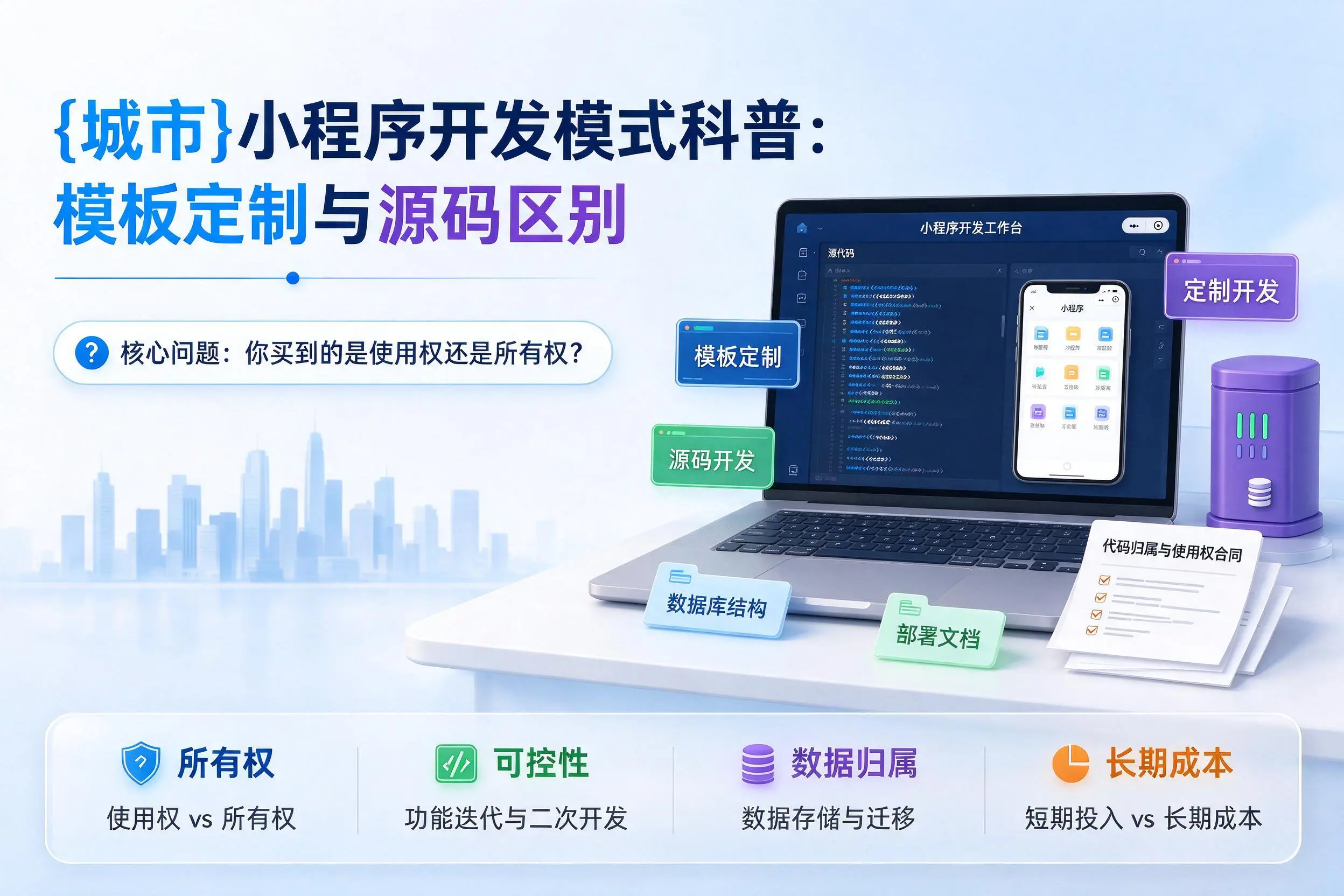 玉林小程序开发模式科普：模板定制与源码区别