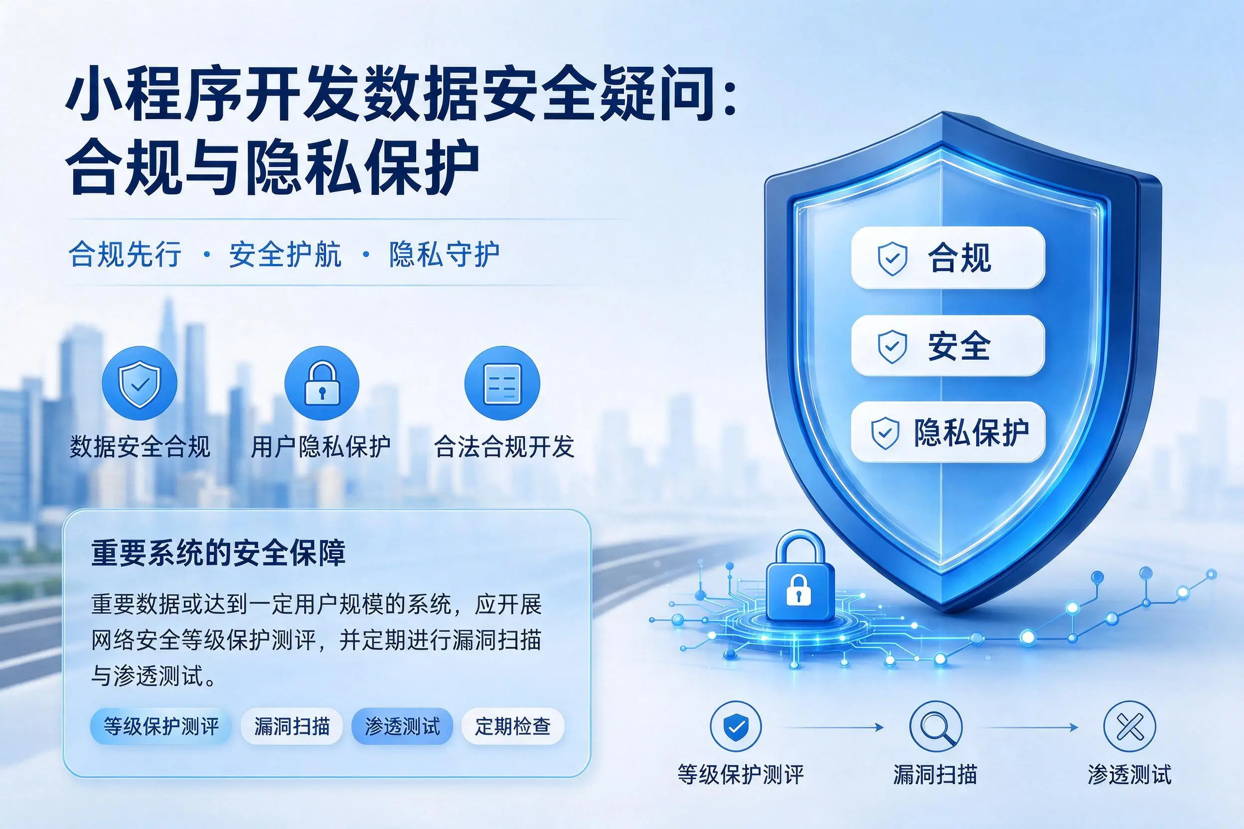 玉林小程序开发数据安全疑问:合规与隐私保护