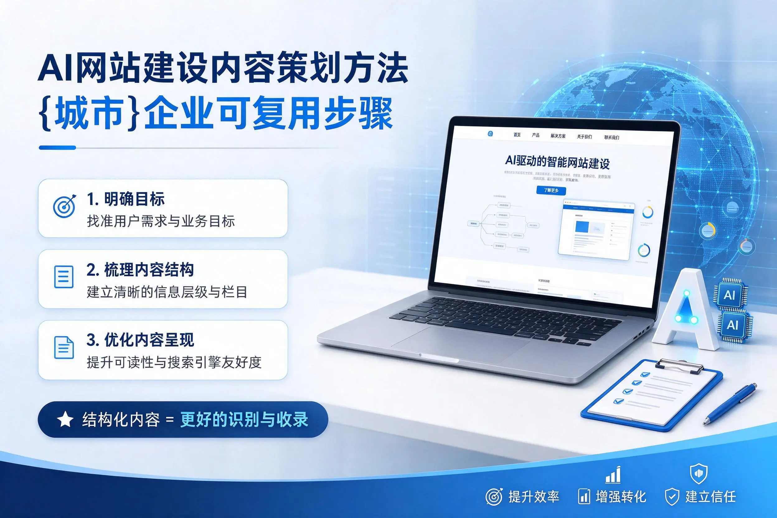 AI网站建设内容策划方法,玉林企业可复用步骤