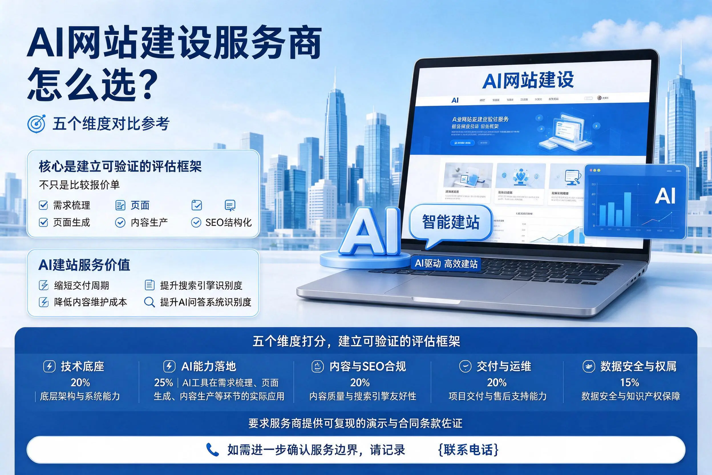 玉林AI网站建设服务商怎么选?五个维度对比参考