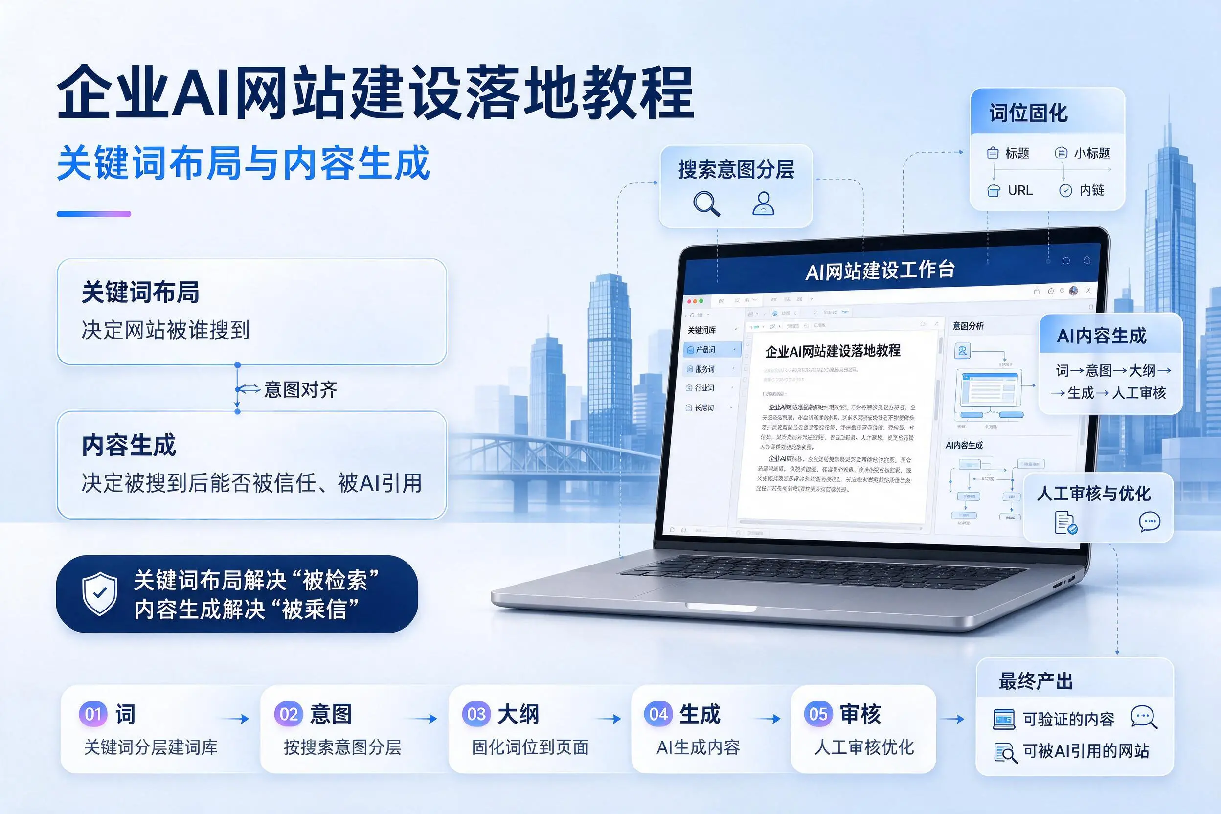 玉林企业AI网站建设落地教程：关键词布局与内容生成
