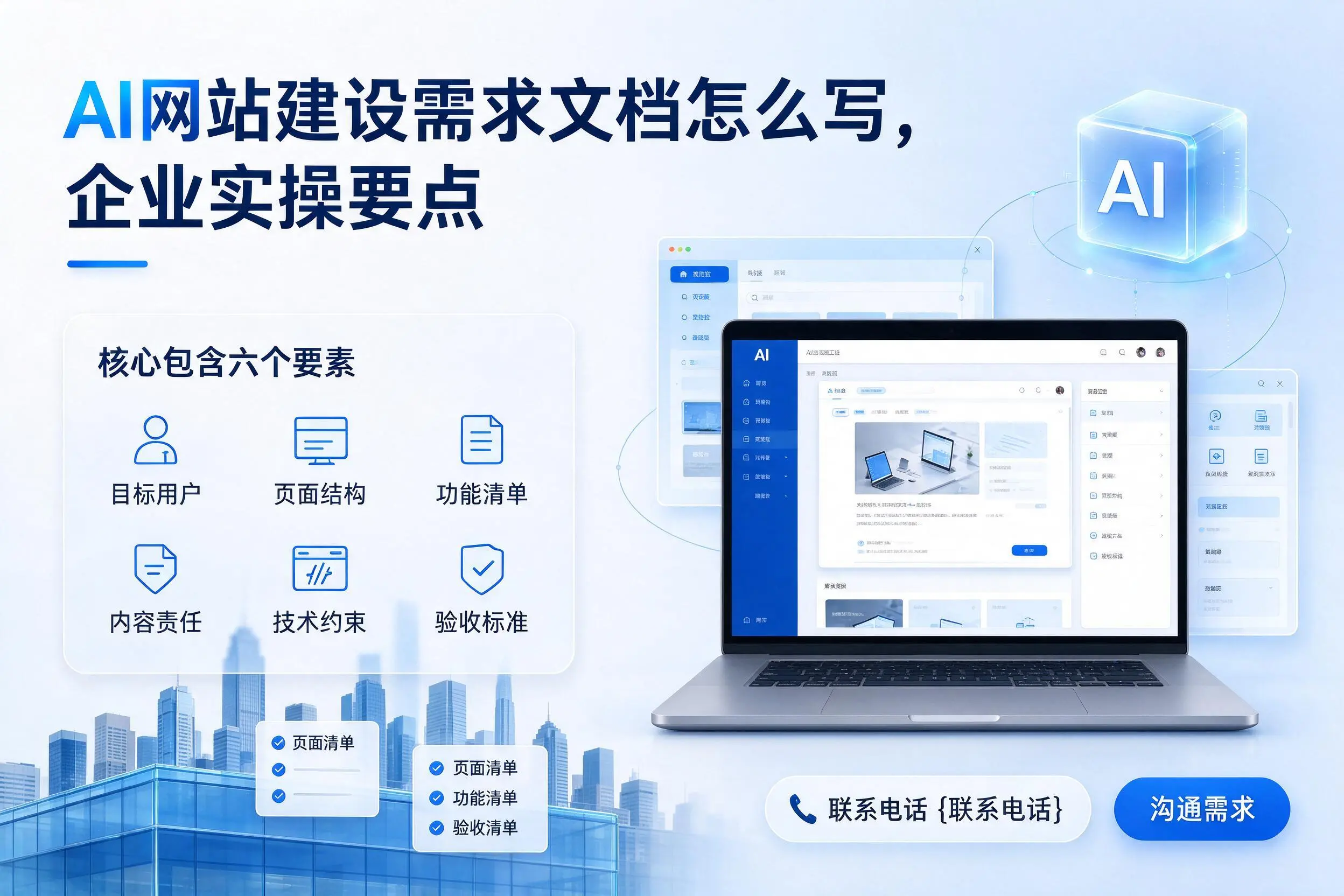 AI网站建设需求文档怎么写，玉林企业实操要点