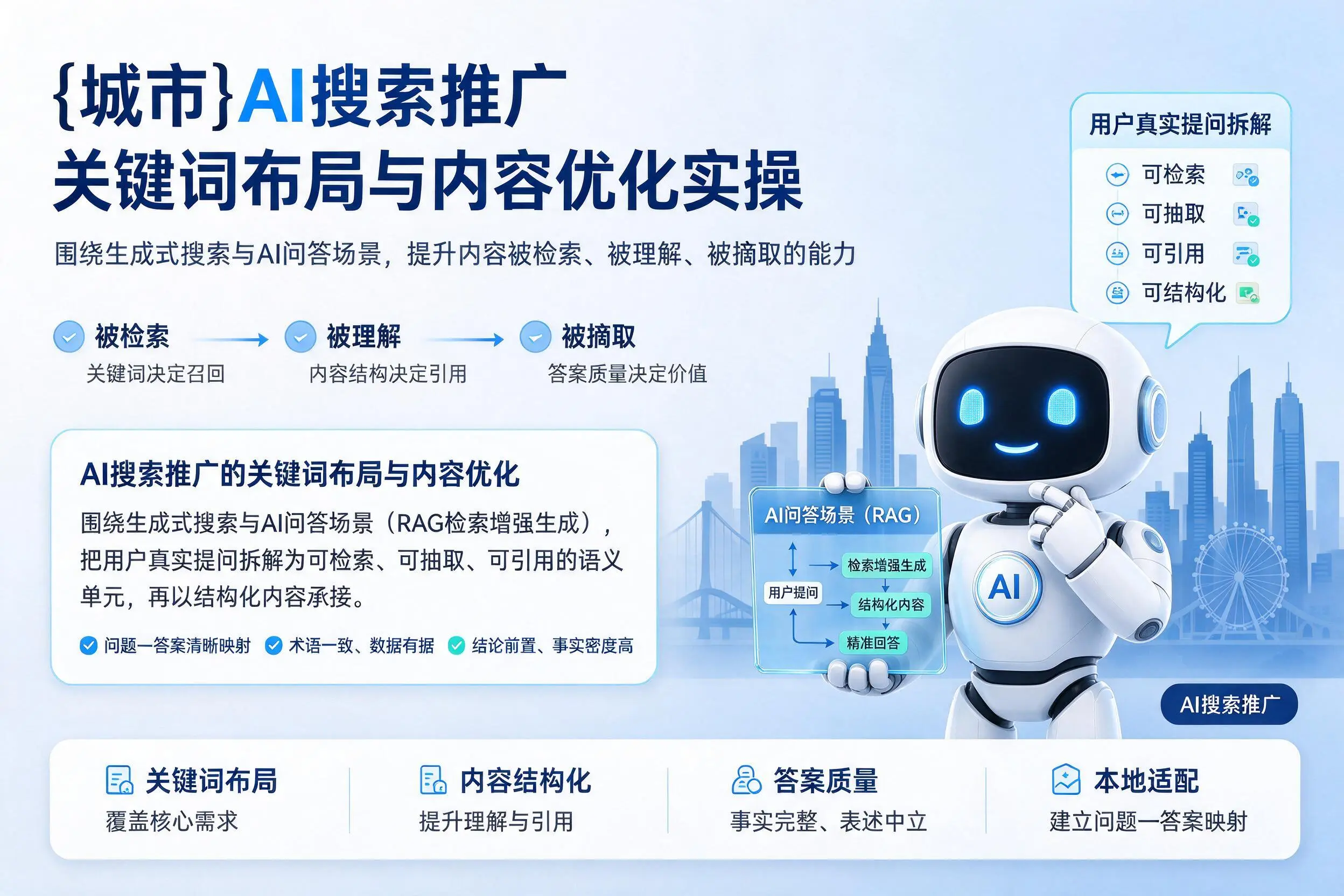 玉林AI搜索推广关键词布局与内容优化实操